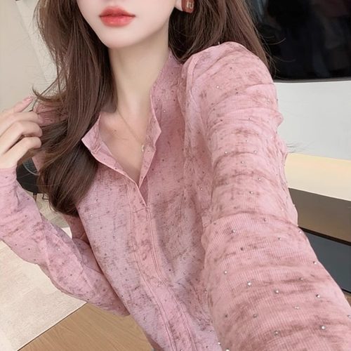 【送运费险】抖音爆款烫钻上衣