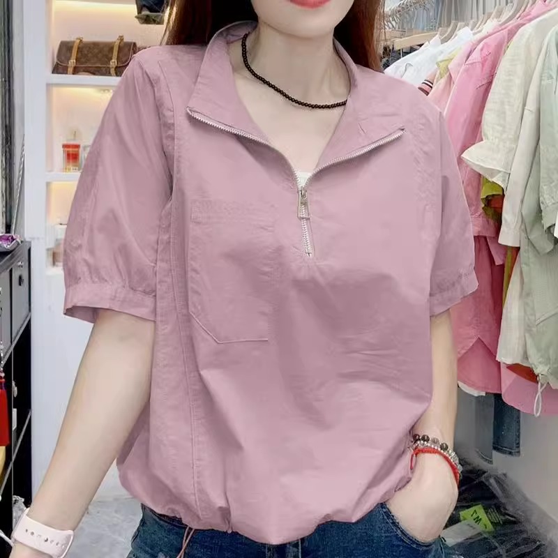 【送运费险】抖音爆款短袖衬衣女