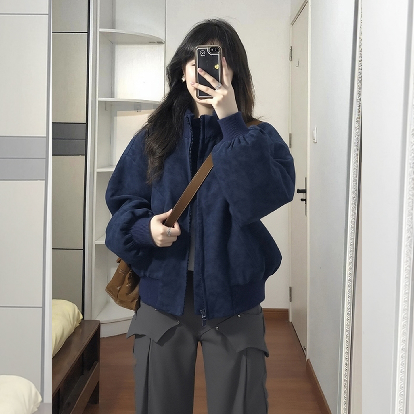 【送运费险】抖音爆款蓝色外套女