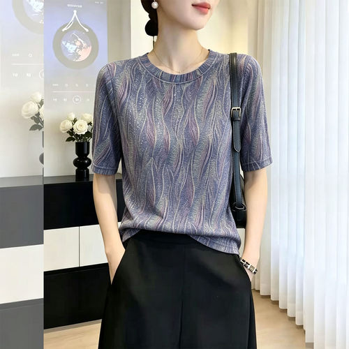 独特漂亮短袖T恤夏大码女装洋气