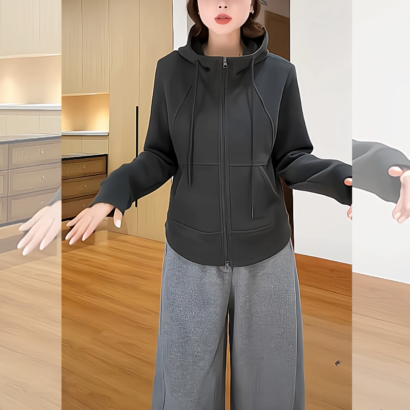 【送运费险】爆款灰色连帽上衣