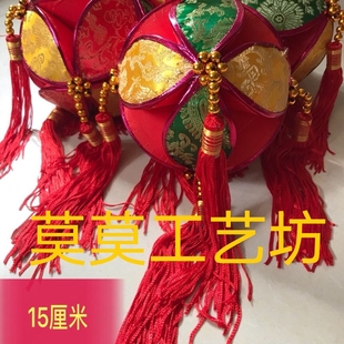 广西壮族特色手工绣抛绣球舞蹈、吉祥物品、传花球活动道具15CM