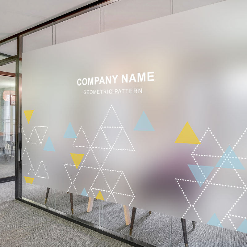 办公室几何艺术磨砂贴玻璃贴纸公司LOGO定制门贴会议隔断防窥腰线,家居饰品,玻璃膜/贴,淘宝优惠券,粉丝福利购,淘宝优惠卷