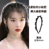 iu同款 懒人编发神器发箍女发夹2026高端短发头饰公主头刘海头箍
