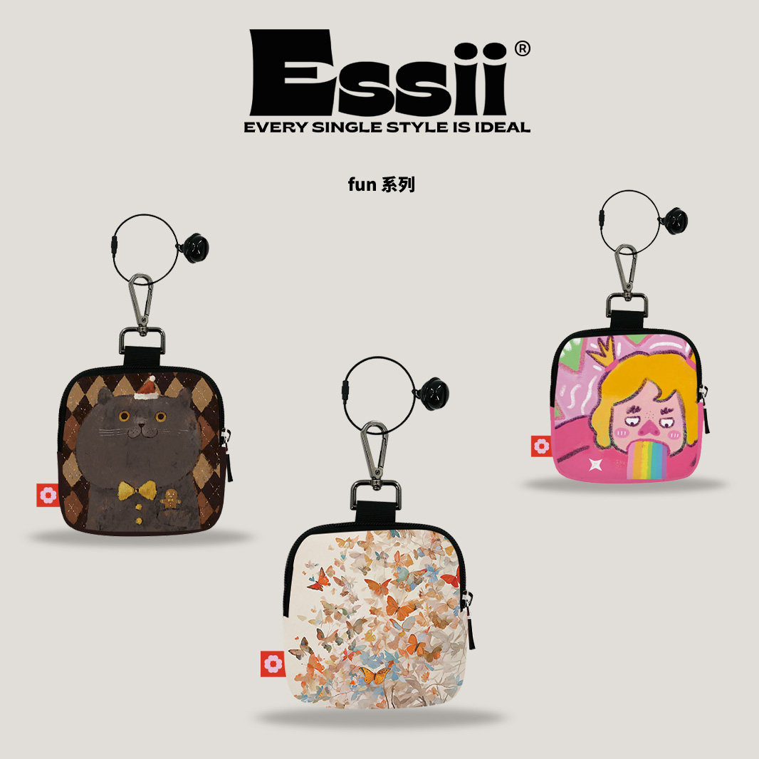 HJ插画师联名可爱卡通便携式猫狗时尚简约学生个性零钱包,箱包皮具/热销女包/男包,钱包,淘宝优惠券,粉丝福利购,淘宝优惠卷