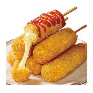 爆浆芝士热狗棒拉儿丝芝士微波炉速食空气炸锅半成品油炸网红零食