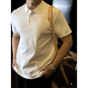 简素Design高端速干凉感polo衫 男纯色短袖 T恤免烫商务打底春夏季