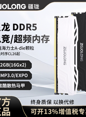 疆珑i9灵龙DDR5内存条32G48G/16Gx2台式6000/6200/6400海力士颗粒