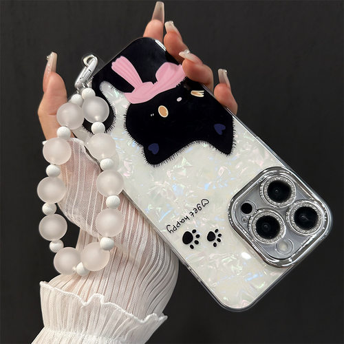 苹果17ProMax可爱黑猫手