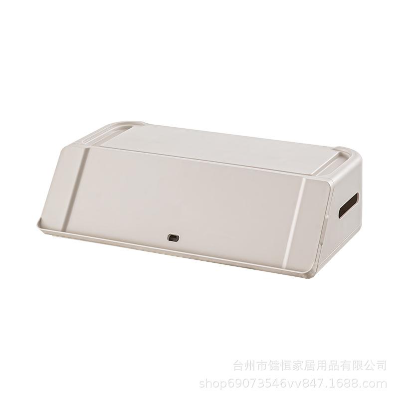 桌面塑料收纳盒置物架抽屉式杂物整理显示器支架键盘收纳柜架子