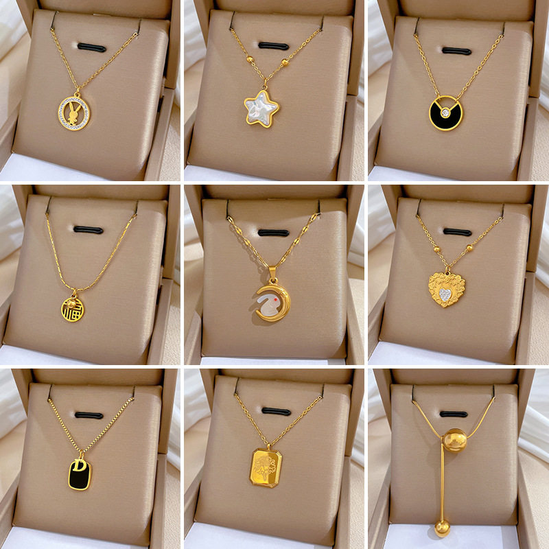 【通体钛钢】几何星球个性极简风炉内真金项链女ins网红锁骨链,饰品/流行首饰/时尚饰品新,项链,淘宝优惠券,粉丝福利购,淘宝优惠卷