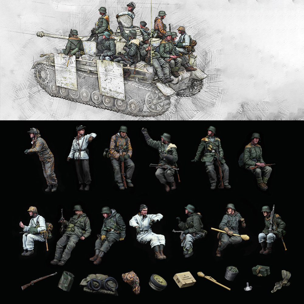 1/35兵人白模树脂模型