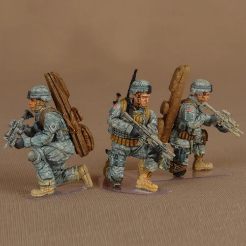 源模居GK 1/35树脂模型   美国狙击组82空降师 手办白模 680R