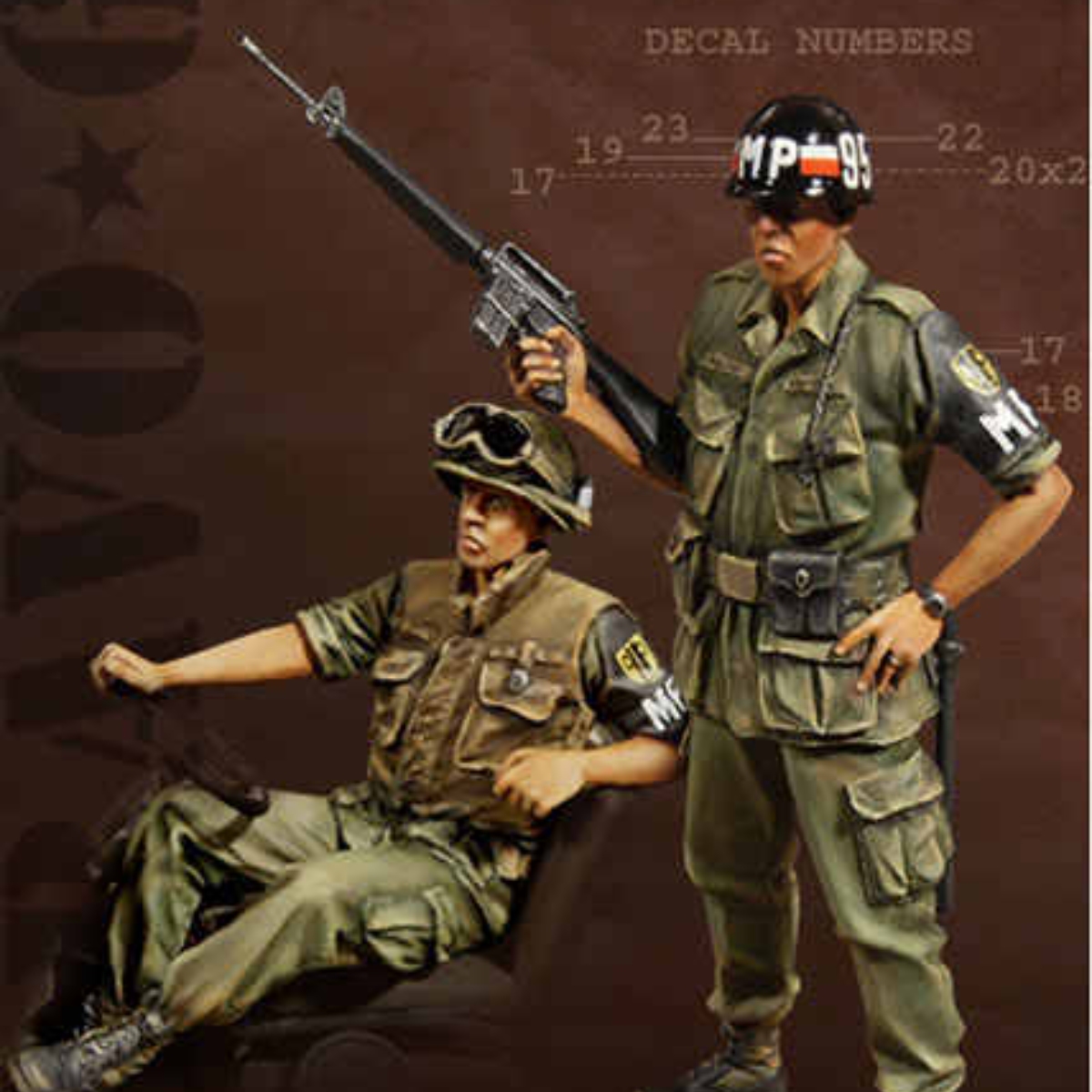 源模居GK 1/35树脂模型 越南战争美国宪兵 手办白模 1036R