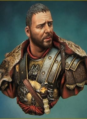 源模居GK 1/10树脂胸像模型 罗马将军 手办白模 1045X