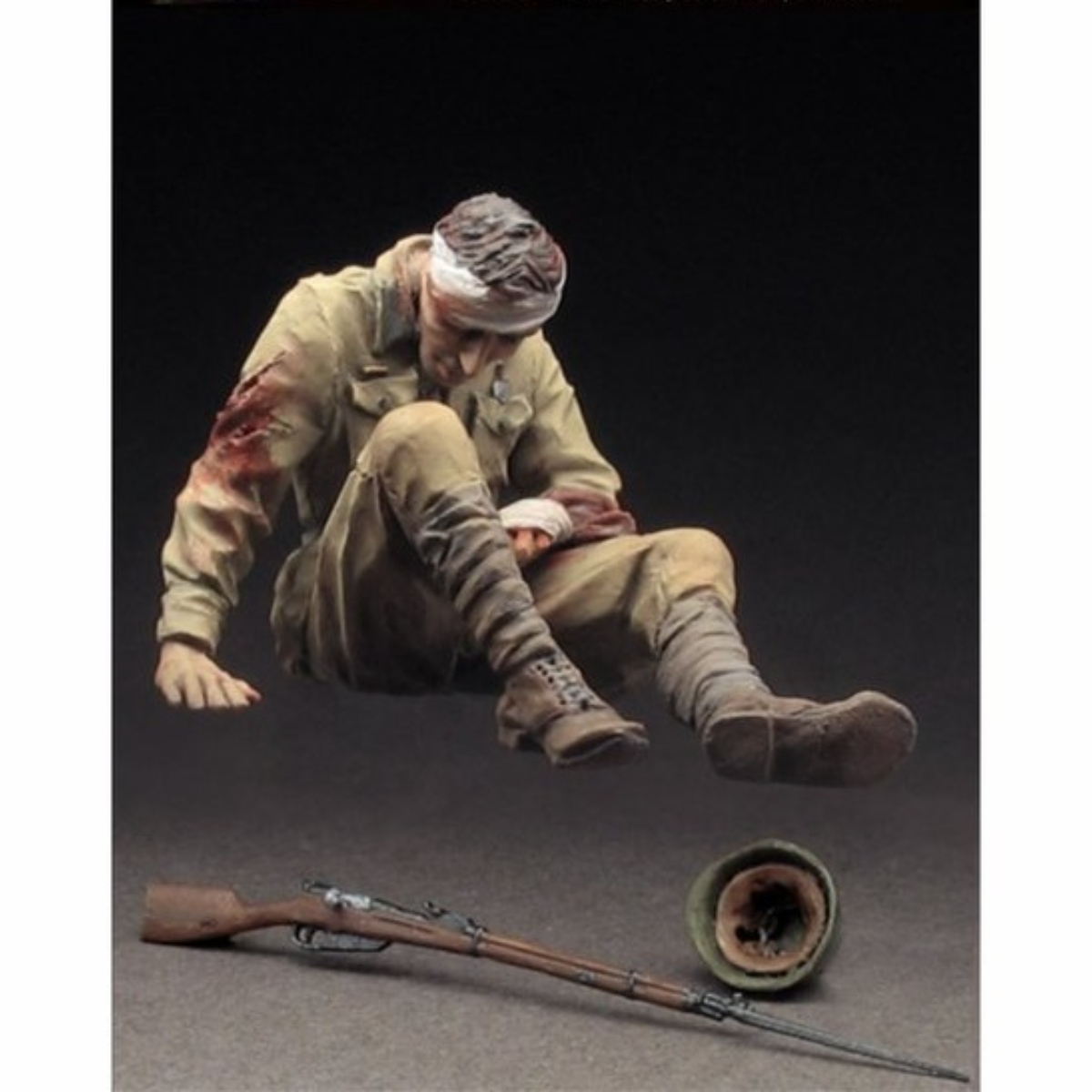 源模居GK 1/35树脂模型 俄罗斯受伤步兵 手办白模 1066R