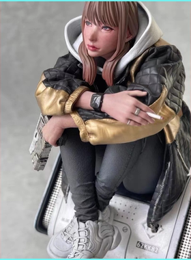 源模居GK 1/8树脂模型 SLACKER 美少女主题 手办白模  541C