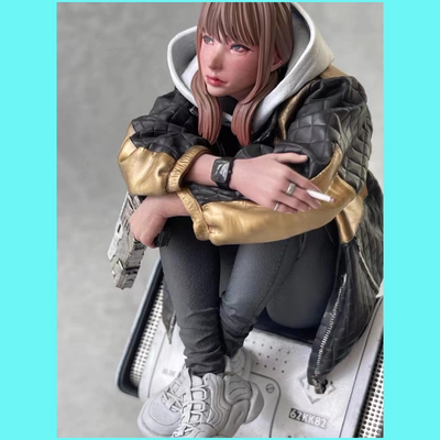 源模居GK 1/8树脂模型 SLACKER 美少女主题 手办白模  541C