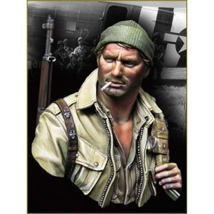 源模居GK 1/10 树脂胸像模型 美国陆军空降师伞兵 手办白模 1466X