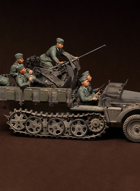 源模居GK树脂白模模型1/35二战士兵(6人）军事题材手办兵人306RPJ
