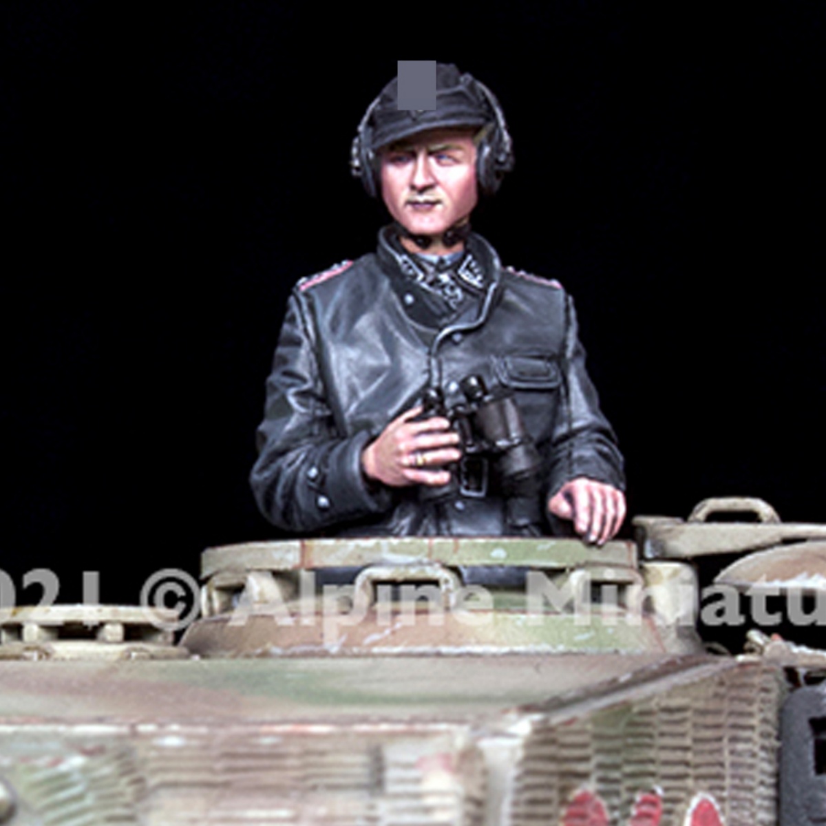 源模居GK 1/35树脂模型  德国王牌坦克士兵(2人) 手办白模 684R