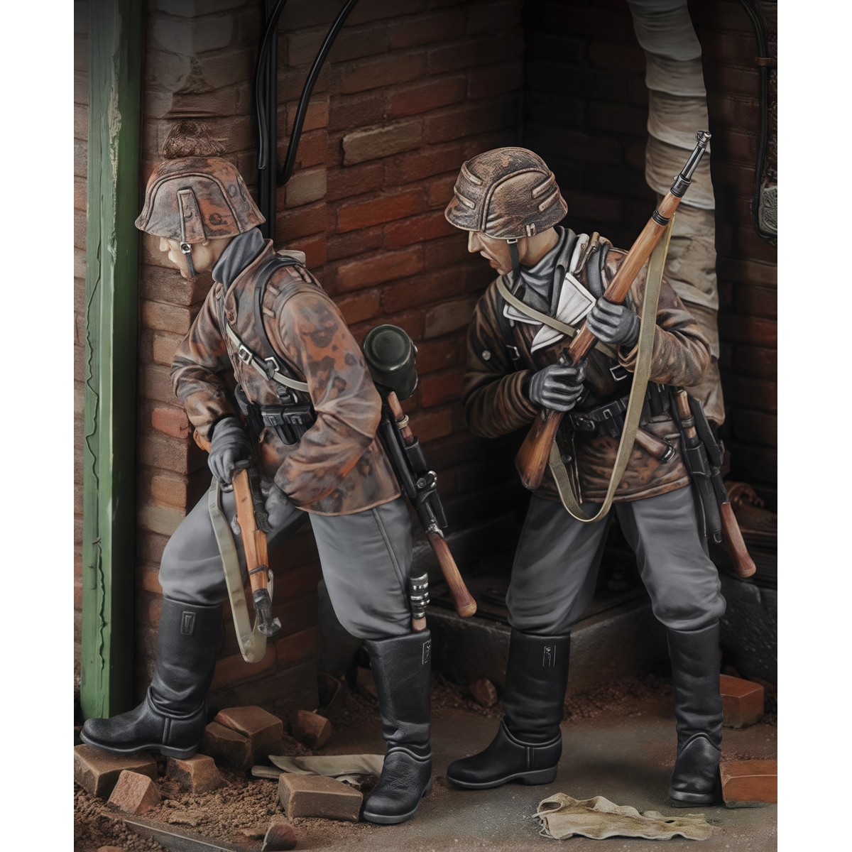 源模居GK 1/35树脂模型 德国掷弹兵 手办白模 1447R