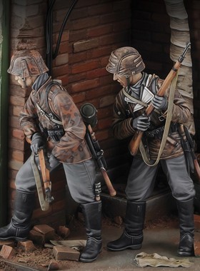 源模居GK 1/35树脂模型 德国掷弹兵 手办白模 1447R