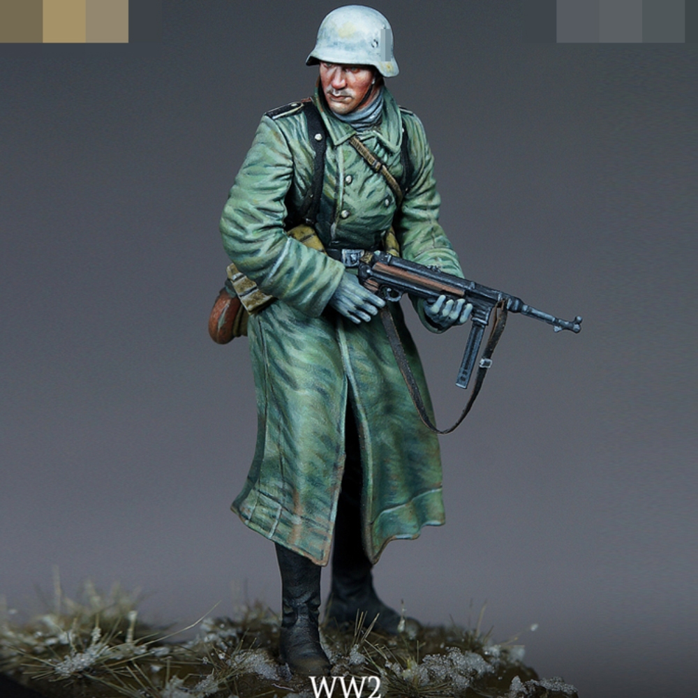 源模居GK 1/35树脂模型  德国士兵  手办白模 698R