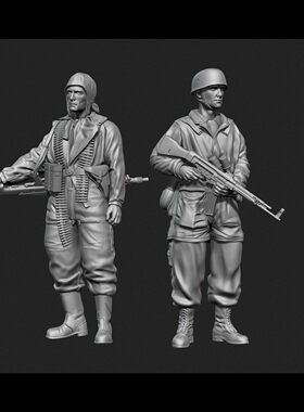 源模居GK 1/35树脂模型 军事题材 二战德国士兵 手办白模 1430R
