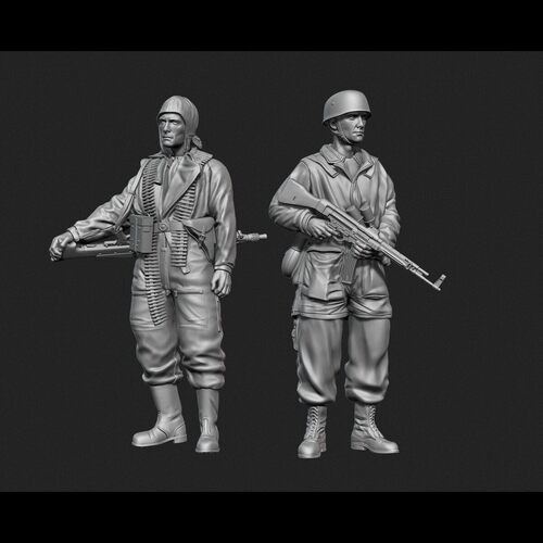 源模居GK 1/35树脂模型 军事题材 二战德国士兵 手办白模 1430R