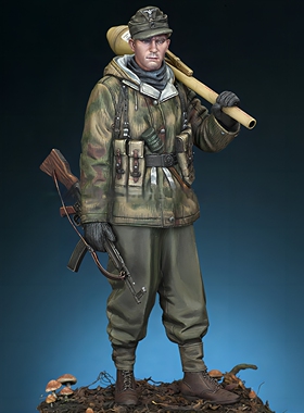 树脂GK白模模型1/16炮手士兵军事题材手办兵人源模居263R