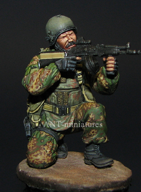 树脂GK白模模型1/35二战士兵军事题材手办兵人源模居 267R