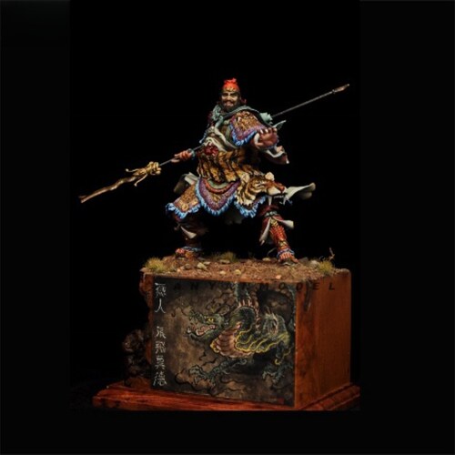 源模居GK 1/16树脂模型 古代武将张飞办白模 749R