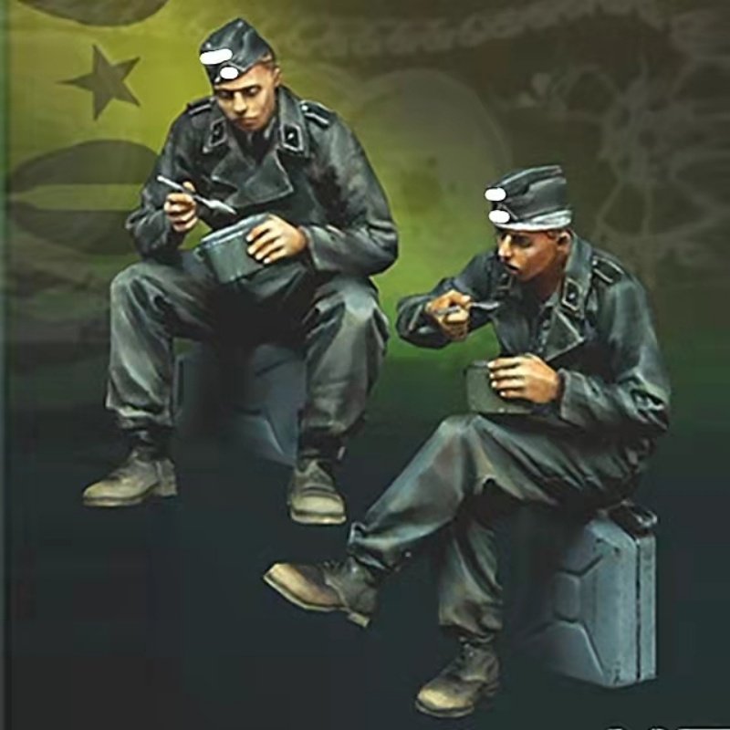 源模居GK  1/35树脂兵人模型 二战德国士兵 手办白模 643R图片