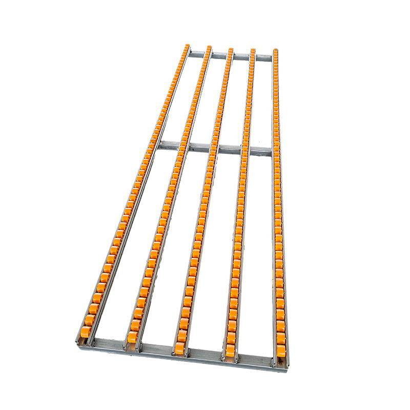 新卸货滑轮无动力滑梯流利条卸货下货滑轨滚轮式物流传送卸车易促