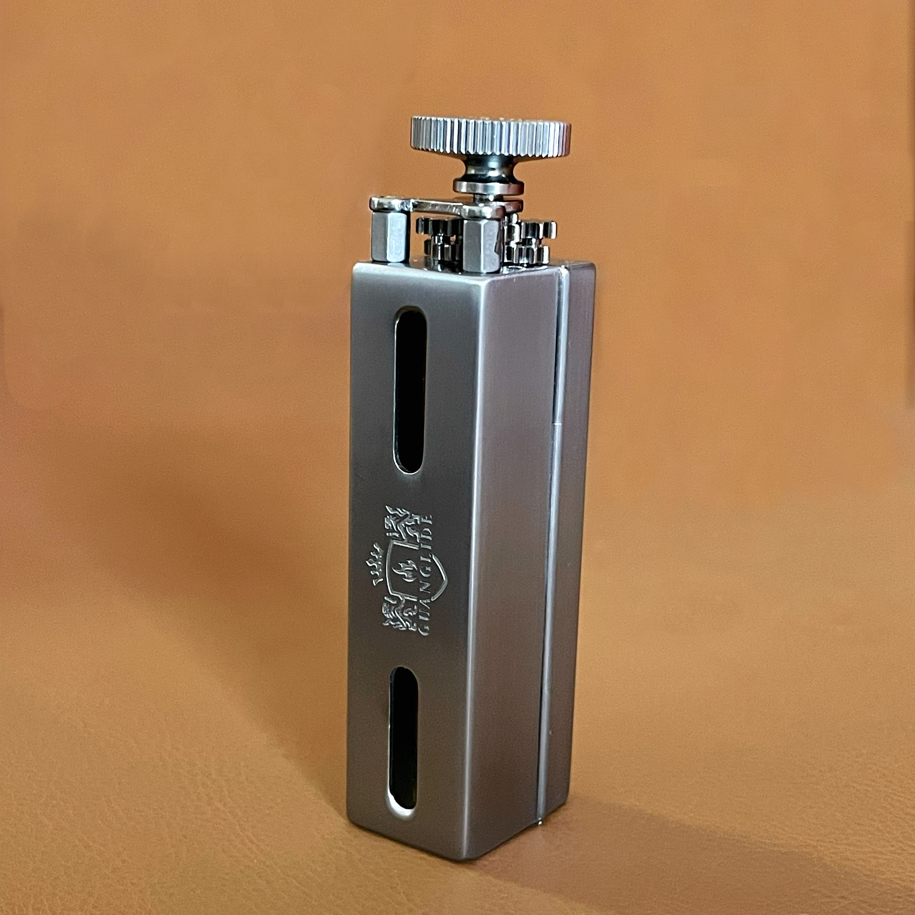 广利得第三代卷烟器8轴电镀拉丝银8x70mm经典手卷便携式卷烟器