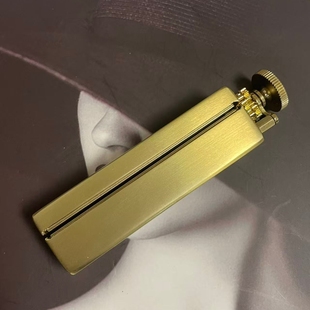 广利得第三代黄铜卷烟器6mm拉丝金家用手动款