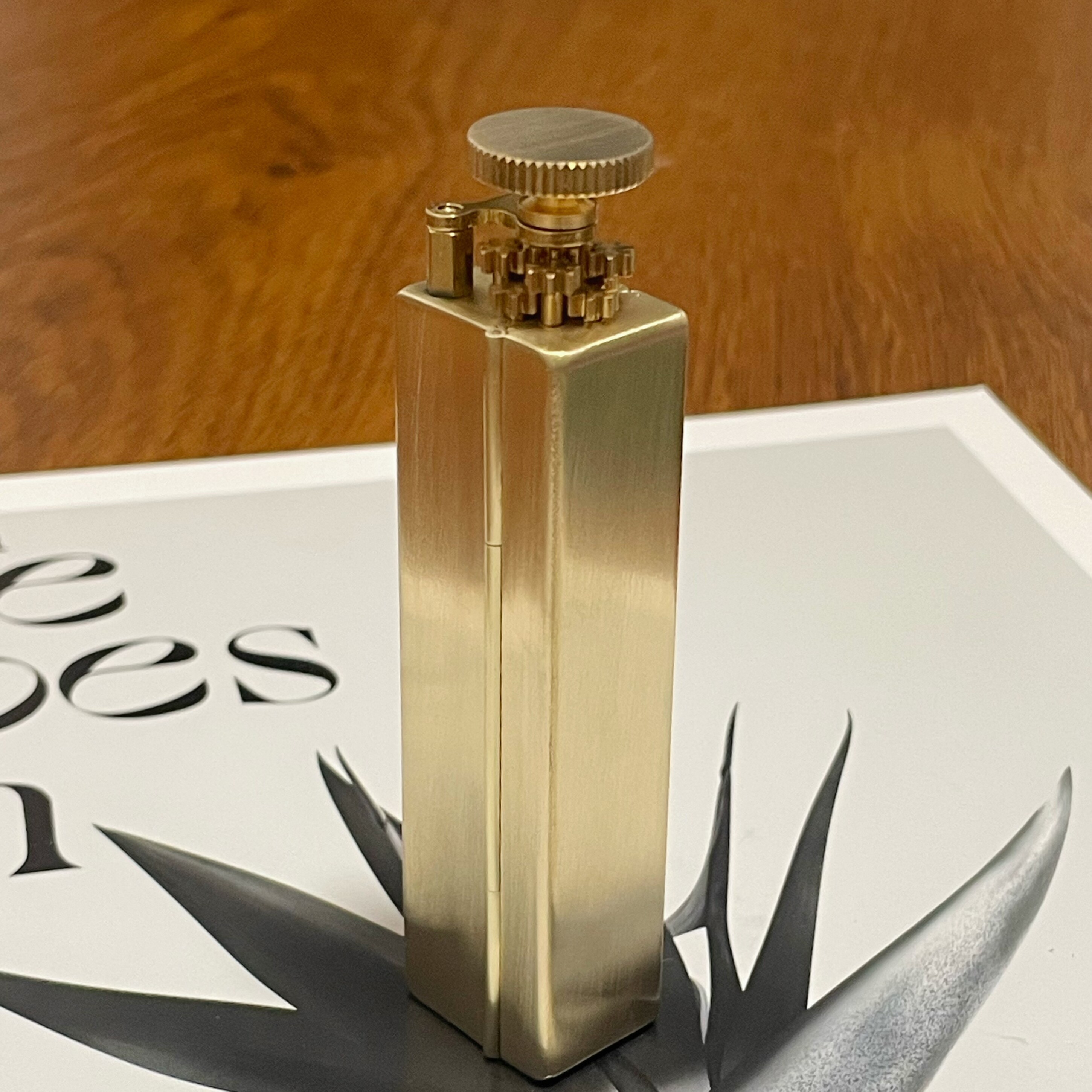 广利得第三代黄铜卷烟器8轴裸铜无镀层无LOGO盘玩款6mm x 70mm
