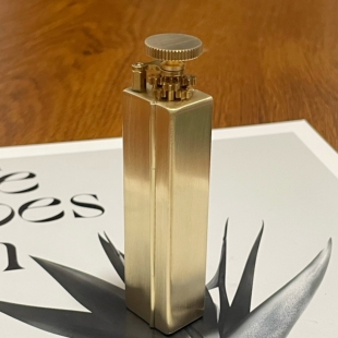 广利得第三代黄铜卷烟器8轴裸铜无镀层无LOGO盘玩款6mm x 70mm