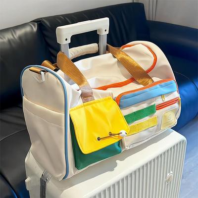 大容量短途旅行包旅游可套拉杆箱手提包女收纳袋轻便行李袋待产包