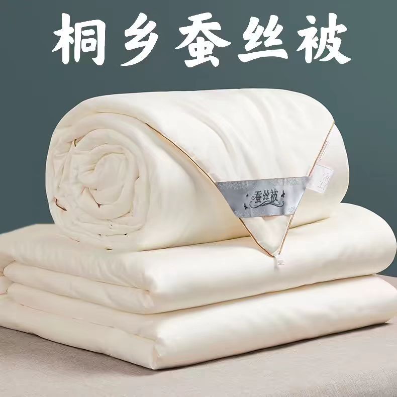 正宗高档纯手工蚕丝被100桑蚕丝加厚保暖秋冬被二合一被子母被芯