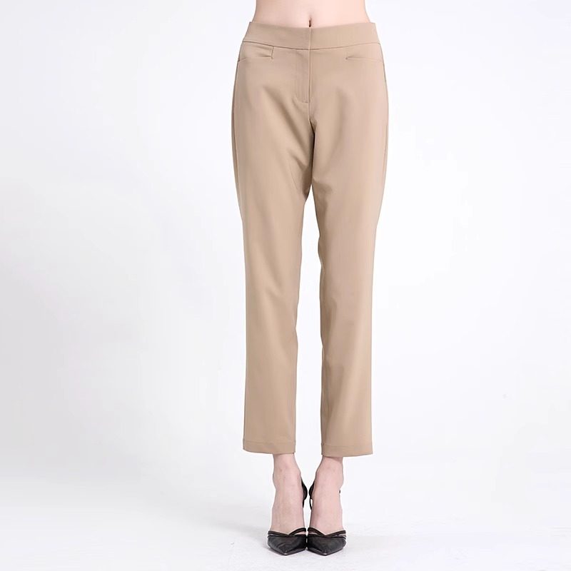 高腰微喇裤女长裤子大码显瘦休闲裤修身OL职业西裤KZ-50078