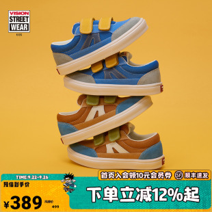 运动鞋 LIGHT轻量化透气网眼魔术贴低帮板鞋 STICK VISION童鞋