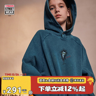 KIDS 宽松长袖 童装 复古连帽时尚 卫衣 男女儿童秋冬美式 VISION