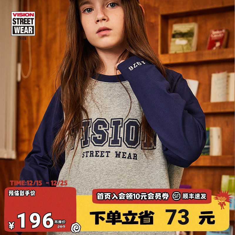 VISION插肩袖长袖T恤