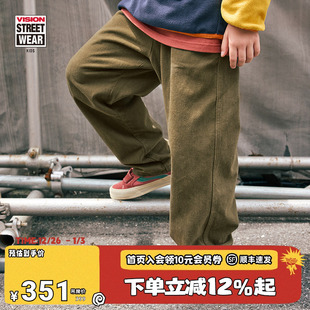 男女儿童童装 VISION 复古宽松街头滑板运动休闲长裤 美式 秋冬 KIDS