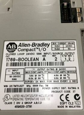 议价议价AB罗克韦尔PLC模块1769-BOOLEAN 1769-ASCII 1769-NPK18