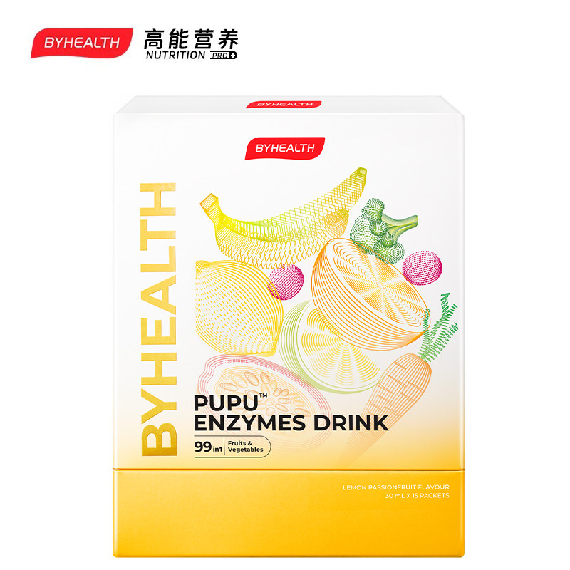 BYHEALTH果蔬酵素pupu饮排畅顺便清肠消化官方正品旗舰店