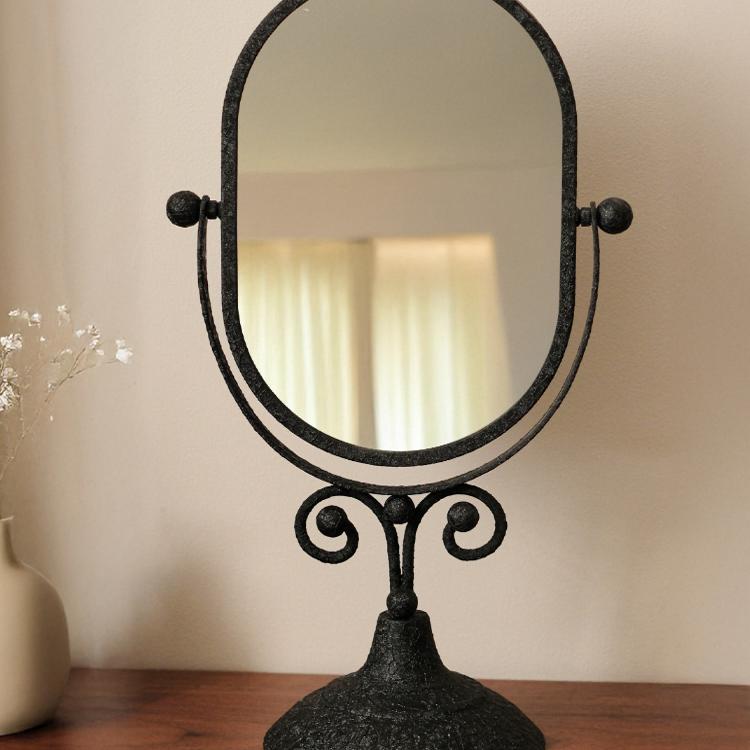 轻奢家用桌面化妆台立式镜