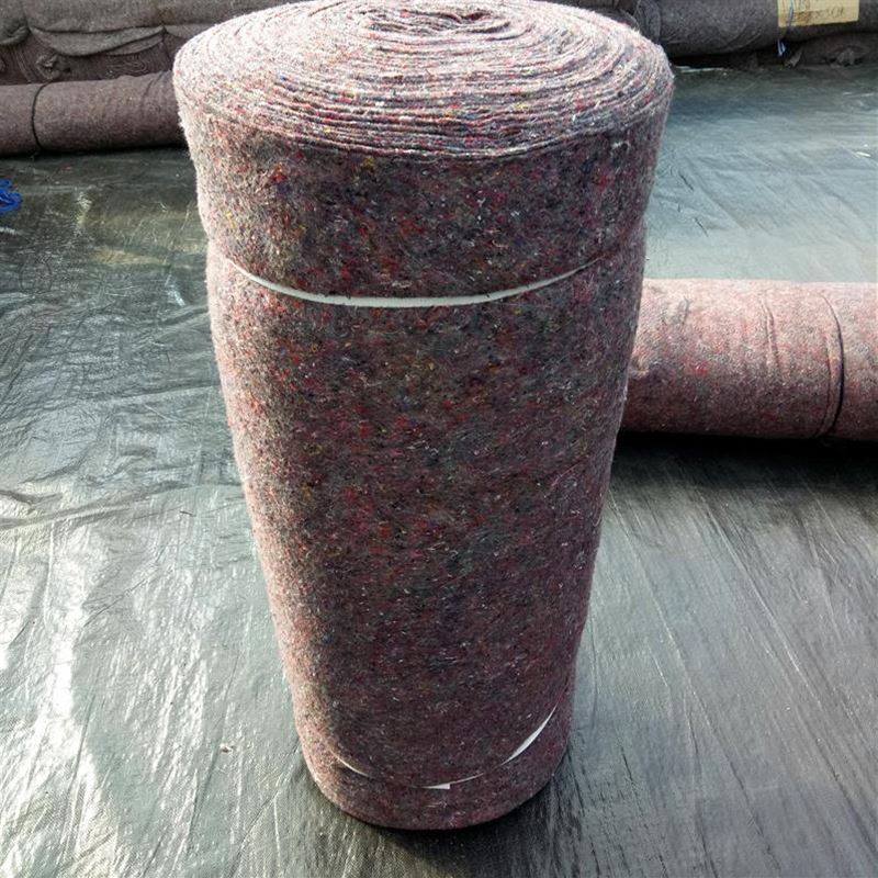 毡子铺路园林布垫工厂毛毯土w工B布保温棉土布土工膜草地遮阴毯子_虎窝淘